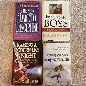 Lot 4 Parenting Boys Son Books Stephen Arterburn Robert Lewis Dr James Dobson